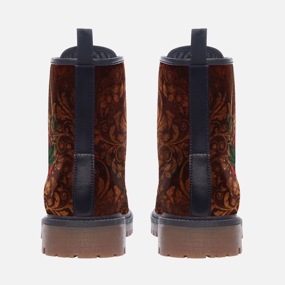 Alice in Wonderland Combat Boots – Vegan Leather
