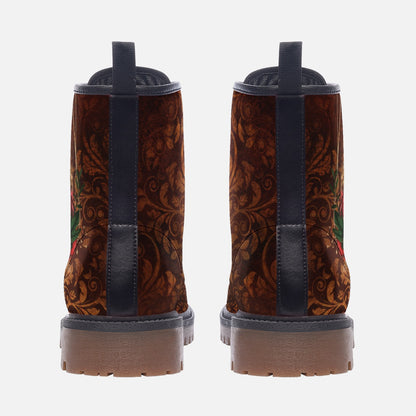 Alice in Wonderland Combat Boots – Vegan Leather