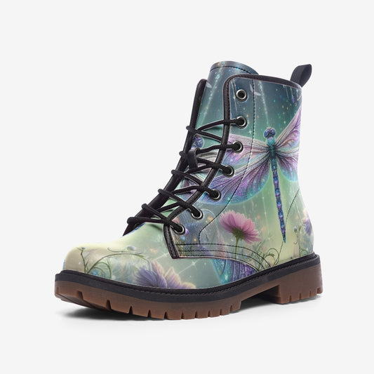 Dragonfly Combat Boots – Vegan Leather