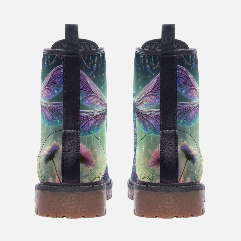 Dragonfly Combat Boots – Vegan Leather