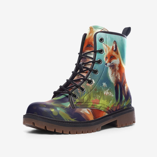 Fox Forest Combat Boots – Vegan Leather