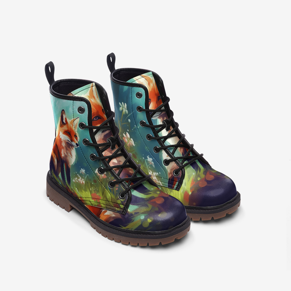 Fox Forest Combat Boots – Vegan Leather