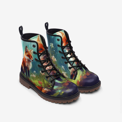 Fox Forest Combat Boots – Vegan Leather
