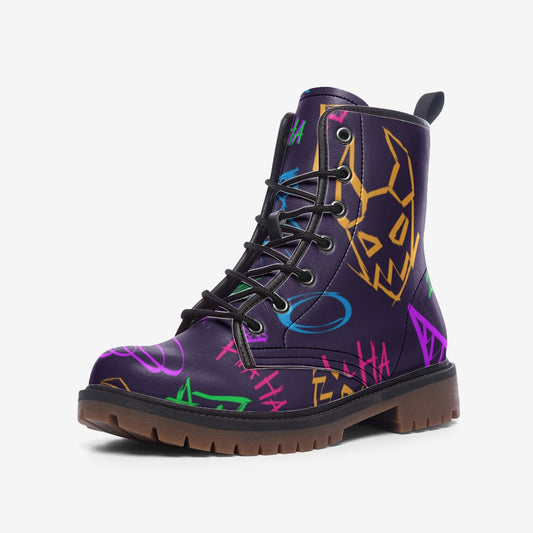 Cyberpunk Combat Boots – Vegan Leather