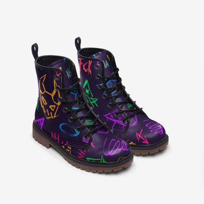 Cyberpunk Combat Boots – Vegan Leather