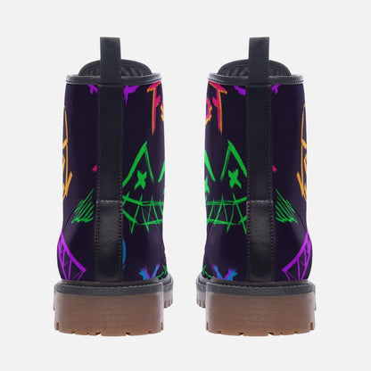 Cyberpunk Combat Boots – Vegan Leather